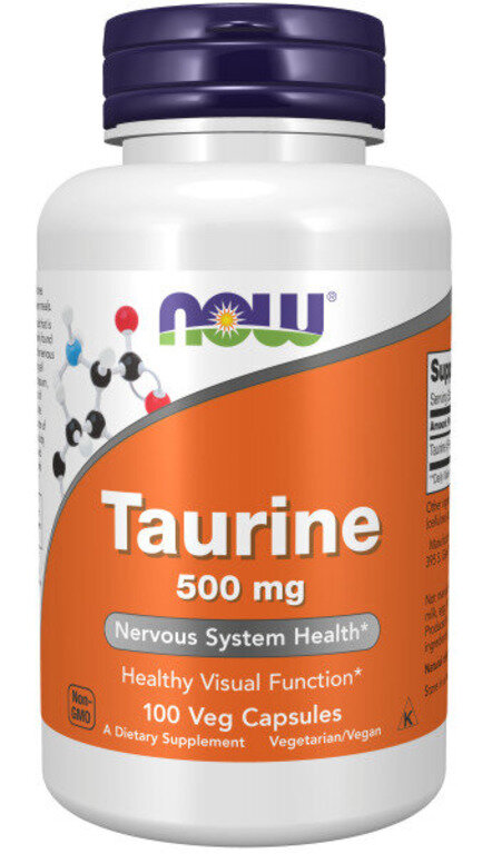 Купить now taurine 500 mg 100 caps / таурин* | Life