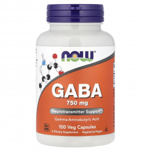 NOW GABA 750 mg 100 vcaps / GABA*